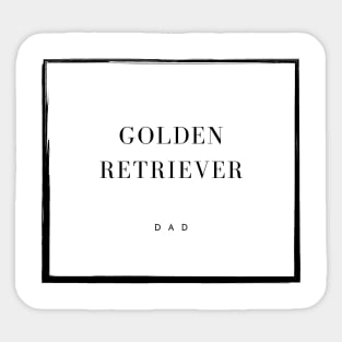 Golden Retriever Dad Sticker